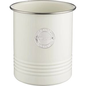 Typhoon Living Cream Utensil Pot - Vintage, 1.7L, Steel Typhoon Living Cream Utensil Pot - Vintage, 1.7L, Steel
