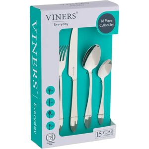 Viners Breeze 16pc Silver Cutlery Set - Stylish & Dishwasher Safe Viners Breeze 16pc Silver Cutlery Set - Stylish & Dishwasher Safe