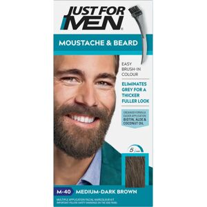 Just For Men M40 Medium Dark Brown Facial Hair Colour - Lasts until grey grows back Just For Men M40 Medium Dark Brown Facial Hair Colour - Lasts until grey grows back