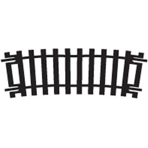 Hornby R643 Half Curve 2nd Radius 11.25deg 438mm Track - Track Hornby R643 Half Curve 2nd Radius 11.25deg 438mm Track - Track