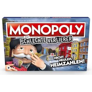 Hasbro Monopoly - Umgekehrte Regeln für Schlechte Verlierer - Mehrfarbig Brettspiel Hasbro Monopoly - Umgekehrte Regeln für Schlechte Verlierer - Mehrfarbig Brettspiel