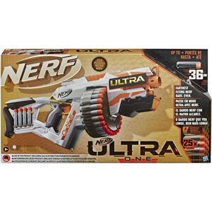 Arme en Plastique Nerf E6596U50 - Ultra One Lanceur Motorisé, 25 Fléchettes, Portée jusqu'à 36m - Publicité Arme en Plastique Nerf E6596U50 - Ultra One Lanceur Motorisé, 25 Fléchettes, Portée jusqu'à 36m - Publicité
