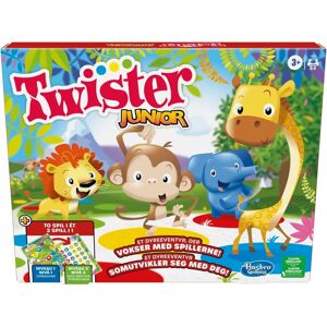 Hasbro Twister Junior Spill - Dobbeltsidig Matte & Vendbar Spinner - 2 Nivåer Hasbro Twister Junior Spill - Dobbeltsidig Matte & Vendbar Spinner - 2 Nivåer