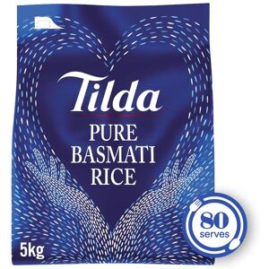 Tilda Long Grain Pure Basmati Rice - 5kg Gluten-Free Tilda Long Grain Pure Basmati Rice - 5kg Gluten-Free