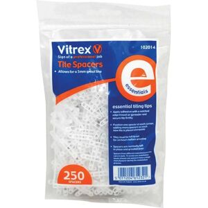 Vitrex VIT102014 Essential Tile Spacers 5mm - Tile Spacers Vitrex VIT102014 Essential Tile Spacers 5mm - Tile Spacers
