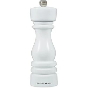 Cole & Mason London 18cm Beech Wood Pepper Mill - Gloss White Cole & Mason London 18cm Beech Wood Pepper Mill - Gloss White