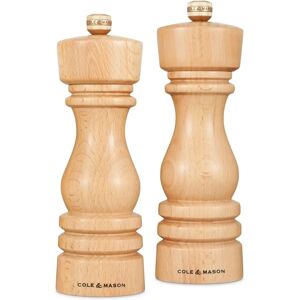 Cole & Mason London 18cm Natural Beech Gift Set - Salt & Pepper Mills Cole & Mason London 18cm Natural Beech Gift Set - Salt & Pepper Mills