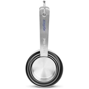 Zyliss Stainless Steel Measuring Cups - 0.515L, Set of 4 Zyliss Stainless Steel Measuring Cups - 0.515L, Set of 4