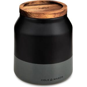 Cole & Mason H822137 Black Ceramic Kitchen Storage Jar - Small Cole & Mason H822137 Black Ceramic Kitchen Storage Jar - Small