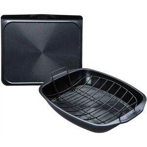 Circulon Ultimum Roast & Bake Set - Black - 2pcs - Bake & Roast Circulon Ultimum Roast & Bake Set - Black - 2pcs - Bake & Roast