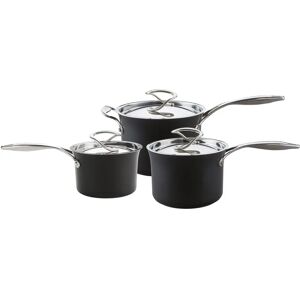 Circulon Brand Hard-Anodised 3-Piece Saucepan Set - Black Circulon Brand Hard-Anodised 3-Piece Saucepan Set - Black