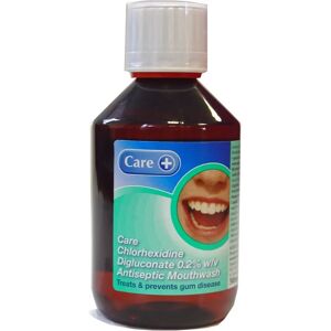 Care+ Chlorhexidine Digluconate 0.2% Antiseptic Peppermint Mouthwash - 300ml Care+ Chlorhexidine Digluconate 0.2% Antiseptic Peppermint Mouthwash - 300ml
