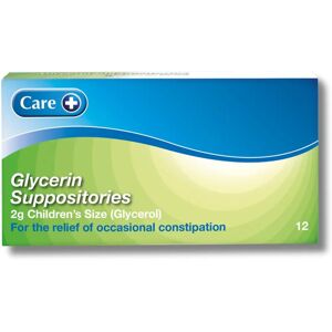 Care+ Glycerin Suppositories Child Pack of 12 - Constipation Relief Care+ Glycerin Suppositories Child Pack of 12 - Constipation Relief