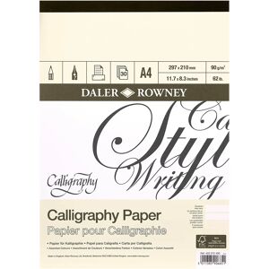 Daler-Rowney Calligraphy Pad - 90gsm, 30 Sheets, Assorted Colors - Calligraphy Pad Daler-Rowney Calligraphy Pad - 90gsm, 30 Sheets, Assorted Colors - Calligraphy Pad