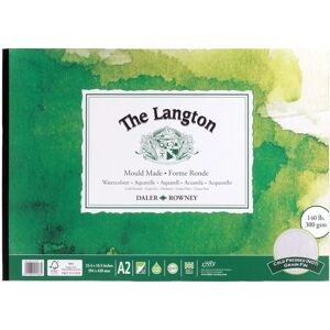 Daler-Rowney Langton Watercolour Cold Press Pad - A2, 300gsm, 12 sheets Daler-Rowney Langton Watercolour Cold Press Pad - A2, 300gsm, 12 sheets