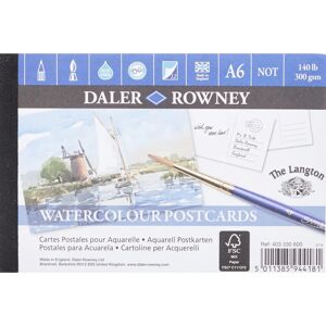 Daler-Rowney Watercolour Postcard Pad - A6, 12 Sheets, 300gsm Daler-Rowney Watercolour Postcard Pad - A6, 12 Sheets, 300gsm