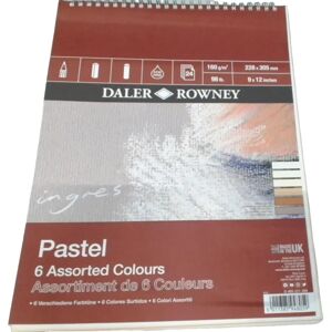 Daler-Rowney Ingres Pastel Spiral Pad - Pastel Paper Daler-Rowney Ingres Pastel Spiral Pad - Pastel Paper