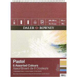 Daler-Rowney Ingres Spiral Pastel Pads - Assorted Colours Daler-Rowney Ingres Spiral Pastel Pads - Assorted Colours