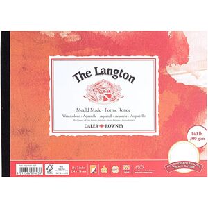 Daler-Rowney Langton 140lb Gummed Watercolour Pad - 10x7" Daler-Rowney Langton 140lb Gummed Watercolour Pad - 10x7"
