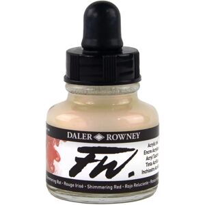 Daler-Rowney FW Artists Acrylic Ink - Shimmering Red Daler-Rowney FW Artists Acrylic Ink - Shimmering Red