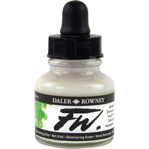 Daler-Rowney FW Artists Acrylic Ink - Shimmering Green - 29.5ml - Acrylic Ink Daler-Rowney FW Artists Acrylic Ink - Shimmering Green - 29.5ml - Acrylic Ink