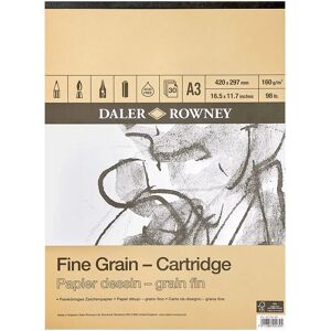 Daler-Rowney A3 Fine Grain Cartridge Pad - 160gsm - 30 Sheets Daler-Rowney A3 Fine Grain Cartridge Pad - 160gsm - 30 Sheets