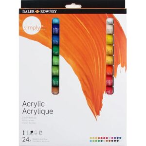 Daler-Rowney Simply Acrylic 24 Colors Set - Acrylic Paints Daler-Rowney Simply Acrylic 24 Colors Set - Acrylic Paints