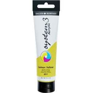 Daler-Rowney Daler Rowney System 3 Lemon Yellow Acrylic Paint - Art Supply Daler-Rowney Daler Rowney System 3 Lemon Yellow Acrylic Paint - Art Supply