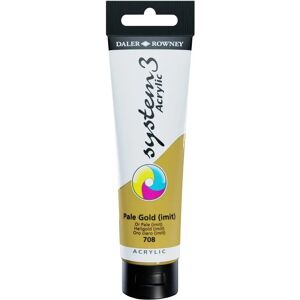 Daler-Rowney System 3 Acrylic Paint - Pale Gold - 150ml Daler-Rowney System 3 Acrylic Paint - Pale Gold - 150ml