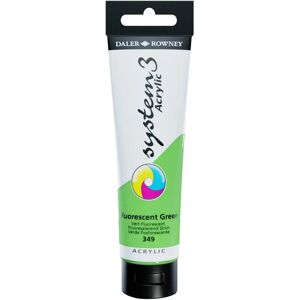 Daler-Rowney System 3 Fluorescent Green Acrylic Paint - Art Supply Daler-Rowney System 3 Fluorescent Green Acrylic Paint - Art Supply