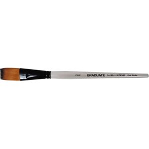 Daler-Rowney Graduate Synthetische Kwast Kort Handvat Plat N.3/4 - Penseel Daler-Rowney Graduate Synthetische Kwast Kort Handvat Plat N.3/4 - Penseel