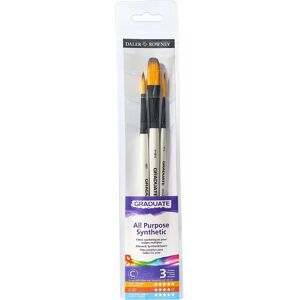 Daler-Rowney Pearl White Synthetic Watercolor Brush Set - Watercolour Brush Set Daler-Rowney Pearl White Synthetic Watercolor Brush Set - Watercolour Brush Set