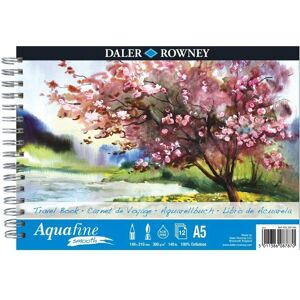 Libro da Viaggio Aquafine Daler-Rowney - A5, 12 Fogli, Superficie Liscia Libro da Viaggio Aquafine Daler-Rowney - A5, 12 Fogli, Superficie Liscia