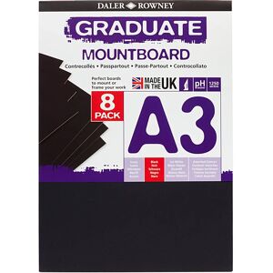 Daler-Rowney Graduate Mount Board - Black - A3 - Mount Board Daler-Rowney Graduate Mount Board - Black - A3 - Mount Board