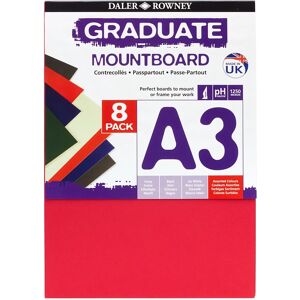 Daler-Rowney Graduate Mount Board 8pk Assorted Colours - Mount Board Daler-Rowney Graduate Mount Board 8pk Assorted Colours - Mount Board
