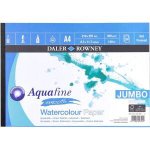 Daler-Rowney Aquafine Jumbo Watercolour Pad - A4, 300gsm, 50 Sheets Daler-Rowney Aquafine Jumbo Watercolour Pad - A4, 300gsm, 50 Sheets