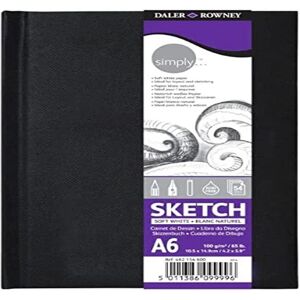 Daler Rowney A3 Drawing Notebook - 54 Sheets, 100 g/m², Hard Cover, White Daler Rowney A3 Drawing Notebook - 54 Sheets, 100 g/m², Hard Cover, White
