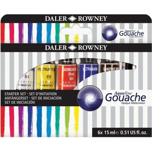 Daler-Rowney Aquafine Gouache Paint Set - 6 Tubes 15ml Daler-Rowney Aquafine Gouache Paint Set - 6 Tubes 15ml
