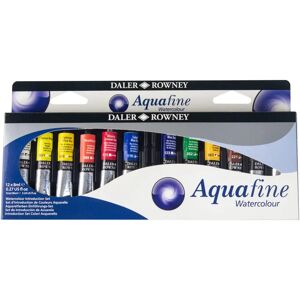 Daler-Rowney Aquafine Watercolour Set - 12 Assorted Tubes Daler-Rowney Aquafine Watercolour Set - 12 Assorted Tubes