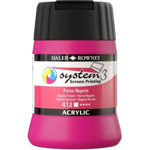 Daler-Rowney System3 250ml Acrylic Paint - Black - Screen Printing Daler-Rowney System3 250ml Acrylic Paint - Black - Screen Printing