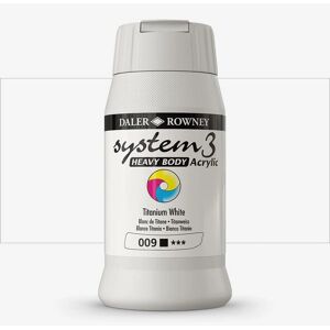Daler-Rowney - System3 - White - 500ml - Acrylic Paint Daler-Rowney - System3 - White - 500ml - Acrylic Paint