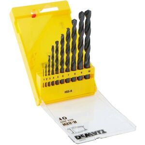 DEWALT HSS Jobber Drill Bit Set 10 Piece - Drilling Tools DEWALT HSS Jobber Drill Bit Set 10 Piece - Drilling Tools