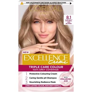 L'Oreal Paris Excellence Creme Permanent Hair Dye - Natural Ash Blonde L'Oreal Paris Excellence Creme Permanent Hair Dye - Natural Ash Blonde