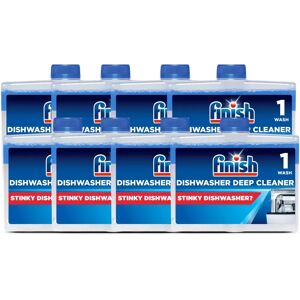 Finish Dishwasher Cleaner Original Pack of 8, 250ml - Dishwasher Cleaner Finish Dishwasher Cleaner Original Pack of 8, 250ml - Dishwasher Cleaner
