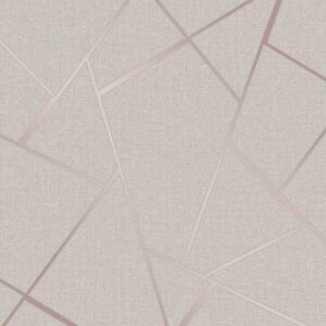 Fine Decor Rose Gold Quartz Fractal Wallpaper FD42282 Fine Decor Rose Gold Quartz Fractal Wallpaper FD42282