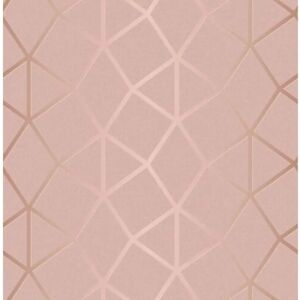 Fine Decor Platinum Geo Trellis Texture Wallpaper - Blush Pink Fine Decor Platinum Geo Trellis Texture Wallpaper - Blush Pink