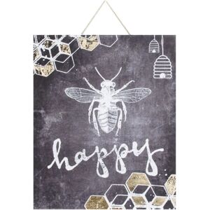Graham & Brown Bee Happy Printed Canvas - Wall Art Graham & Brown Bee Happy Printed Canvas - Wall Art
