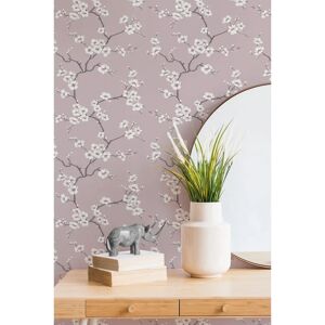 Fresco Pink Apple Blossom Tree Floral Wallpaper - Wallpaper Fresco Pink Apple Blossom Tree Floral Wallpaper - Wallpaper