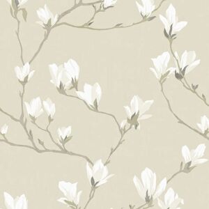 Laura Ashley Magnolia Grove Natuurlijke Behang - Behang Laura Ashley Magnolia Grove Natuurlijke Behang - Behang