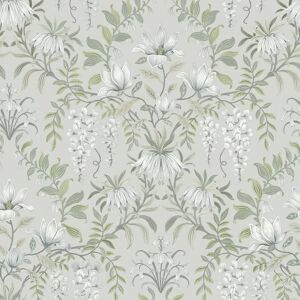 Laura Ashley Parterre Sage Wallpaper - Floral Damask - 10m UK Laura Ashley Parterre Sage Wallpaper - Floral Damask - 10m UK